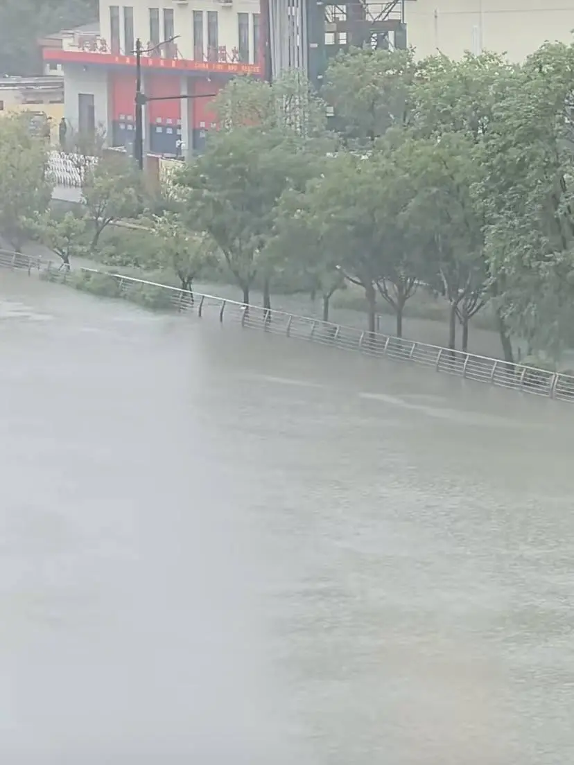 苏州河水位逼近防汛墙！暴雨过后，上海这些地方被淹了……  第3张