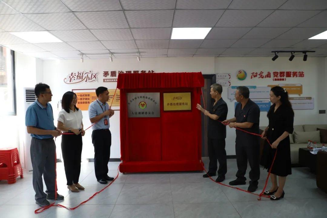 桥头镇创新举措：小区调委会和服务站揭牌，为社会治理注入新动力  第2张