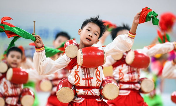 震撼！翼城北关小学花鼓队全国民运会夺冠，青春鼓点奏响民族华章  第4张