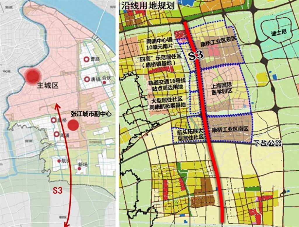 S3浦东地面系统全面通车，周康航地区交通大升级  第1张