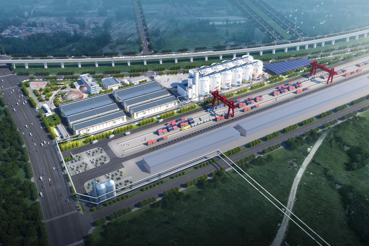 15 万吨！武汉市政府储备粮库（江北）项目主体结构顺利封顶  第2张