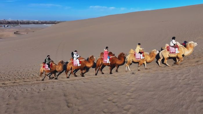 冬日敦煌：反季节旅游的静谧与壮美，驼铃声中体验大漠独有风情  第6张