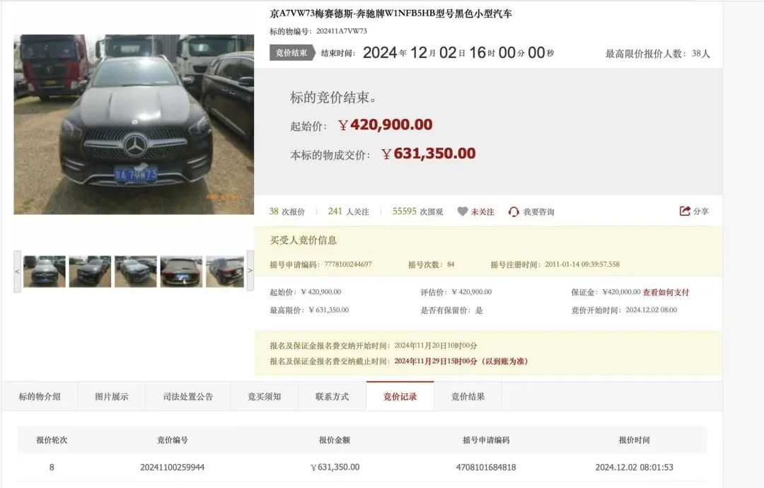 510辆京牌车8小时竞拍全记录：最高限价成交，摇号85次仍抢手  第2张