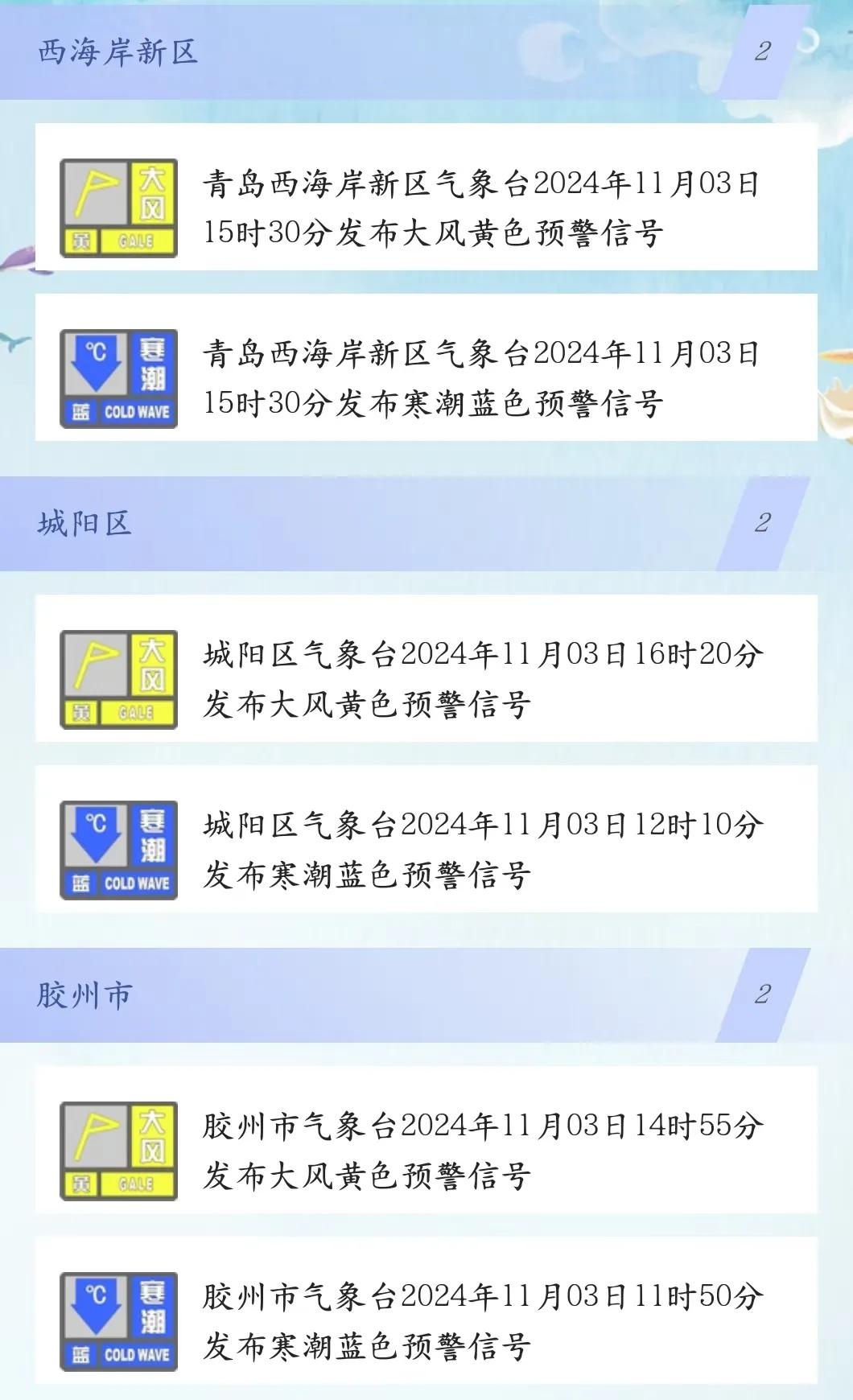 气温从 20℃直降！青岛明天起迎强冷空气，你准备好了吗？  第2张