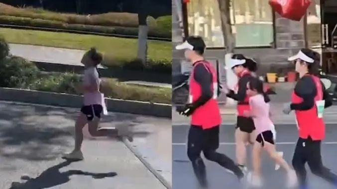 10岁女孩替父跑完42公里全马，父亲被禁赛三年，背后真相令人  第2张