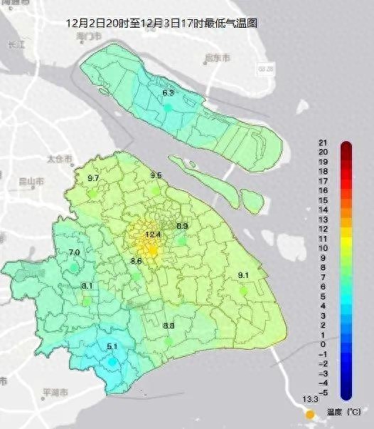 辐射降温引发浓雾，上海今日气温骤降，明日雨水冷空气轮番来袭  第1张