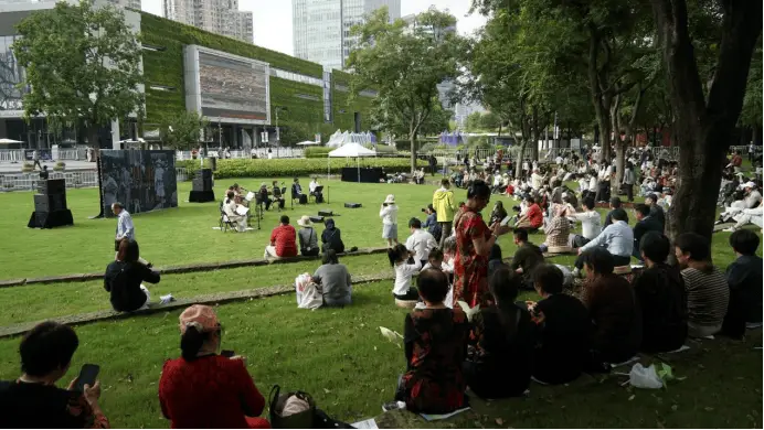 上海静安国际雕塑展：声音森林成孩子新宠，魔力传声筒引众人探险  第3张
