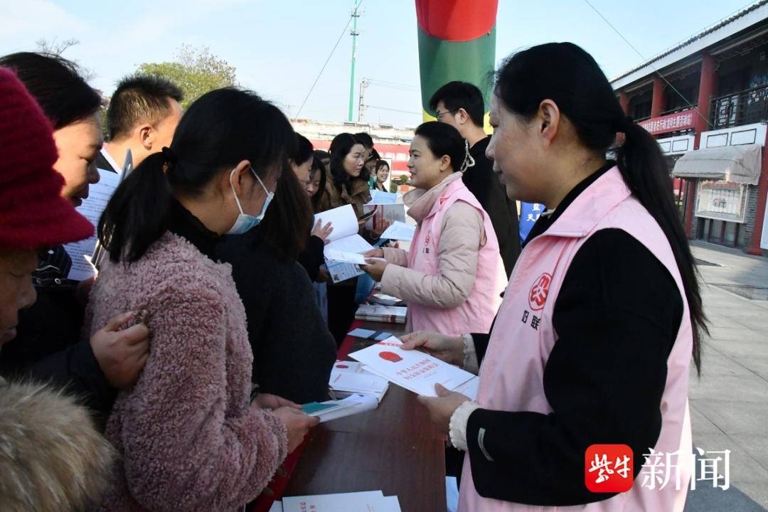 12月4日，盐都区龙冈镇宪法宣传周活动火热进行，宪法知识走进千家万户  第2张