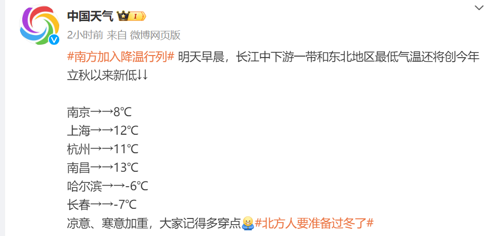 最低气温 7.4℃！今晨台州括苍山寒意十足，毛衣+外套准备好了吗？  第3张