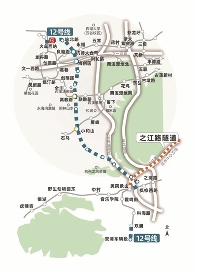 2027年杭州地铁12号线全线贯通，未来科技城与数字经济腹地无缝对接