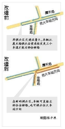 厦禾路金榜路口调头区大变样！交通改善提升工程完工，市民出行需留意新变化  第1张