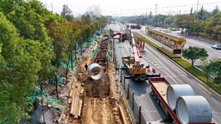 常德大道排水管网建设工程正在抓紧施工，将解决积水问题  第1张