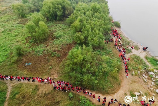 守护母亲河，志愿者们在行动！他们的每一个动作都充满了对母亲河的深情呵护  第4张