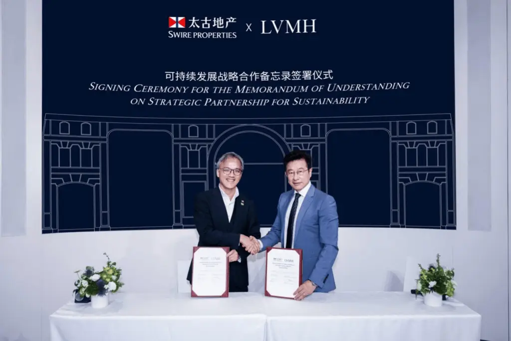 LVMH 集团与太古地产宣布建立战略合作伙伴关系，共同推动绿色商业实践  第1张