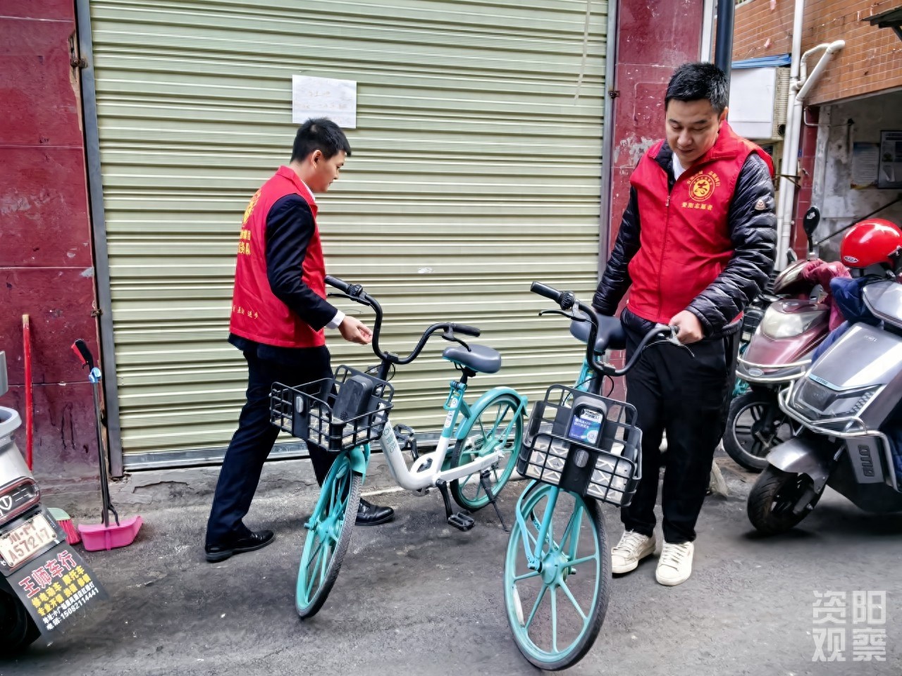 国际志愿者日，国企志愿者暖心行动：清理杂草、搬运单车，共建和谐社区  第1张