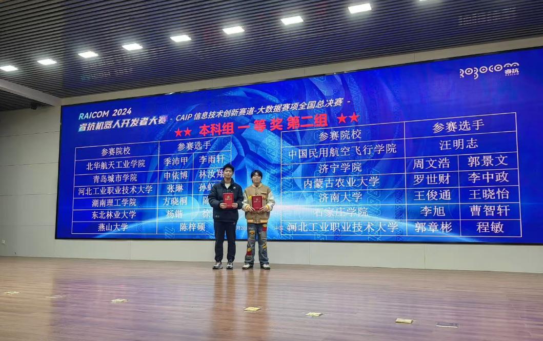 2024睿抗机器人大赛大数据赛项决赛落幕，石家庄学院斩获多项大奖，创新能力再获认可  第3张
