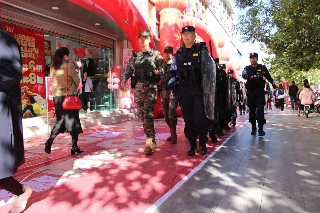 国庆期间武威公安全警动员，只为给你满满的安全感  第1张