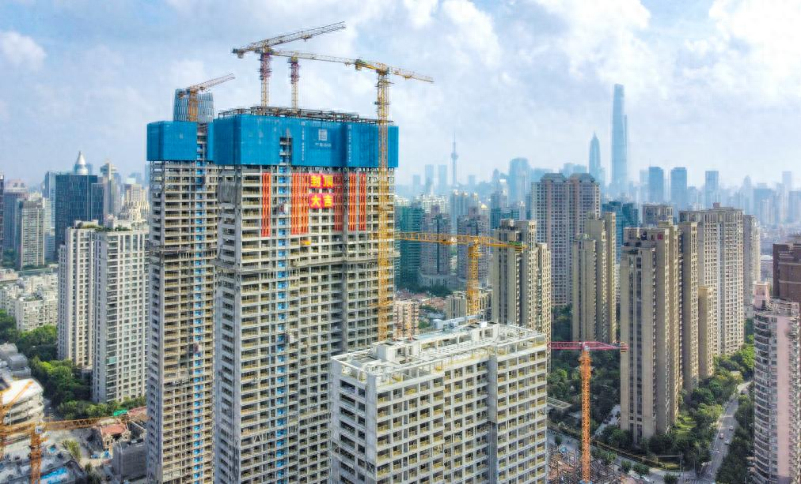 上海最高纯钢结构超高层住宅全面封顶，中建一局一公司再创辉煌  第1张