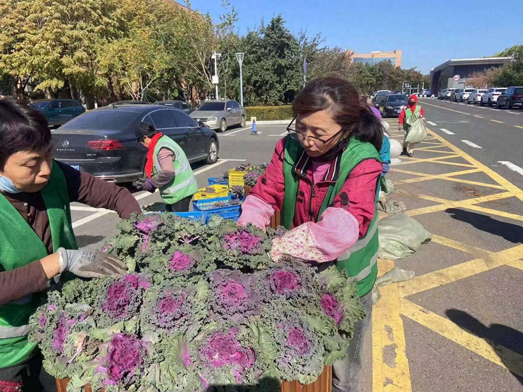 国庆假期，长春绿化一线工作者坚守岗位，全力做好城市绿化养护管理工作
