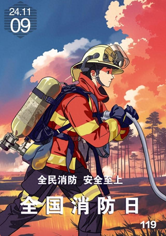 全民消防，安全至上！致敬火焰蓝，守护你我他
