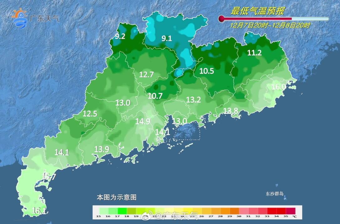 冷空气来袭！广东气温骤降，粤北最低仅5℃，你准备好了吗？  第3张