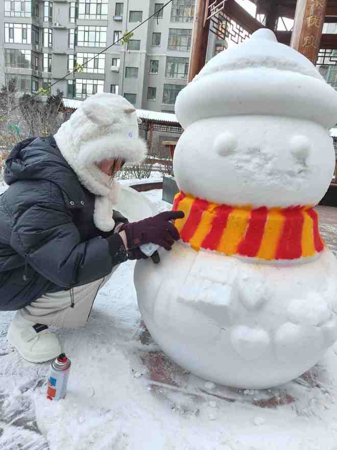15个憨态可掬的雪人亮相哈市，点燃冬日热情，温暖与活力满满  第3张