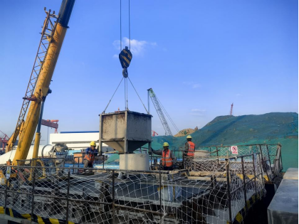 立冬后中建筑港项目现场繁忙似精密仪器，你见过吗？  第2张