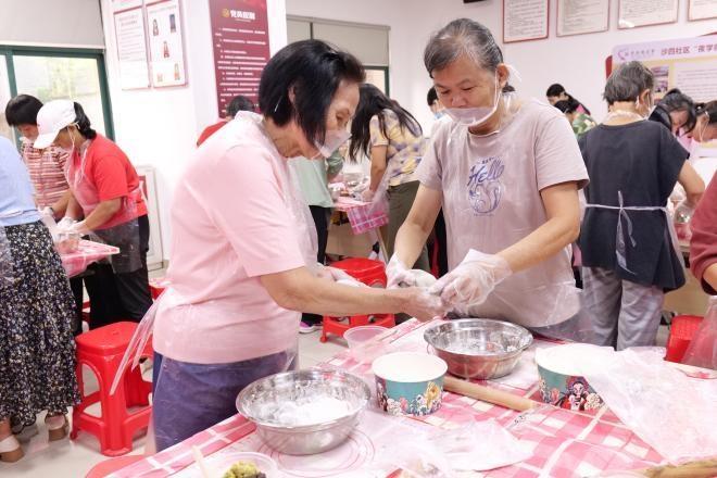 宝安区沙井街道沙四社区邻里节，105 人共享手工茶果制作，快来看看  第6张