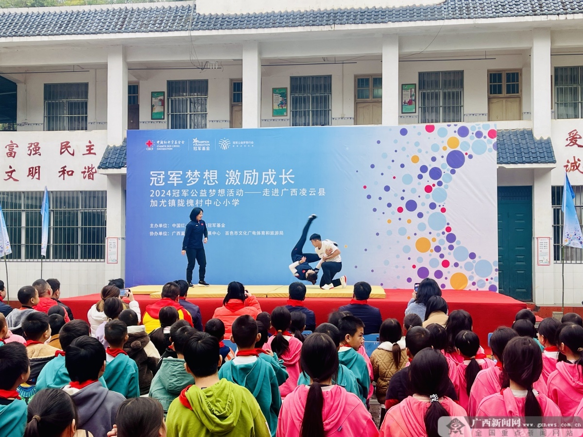 震撼！巴黎奥运会亚军亲临凌云小学，与学生零距离互动，场面太燃了  第2张