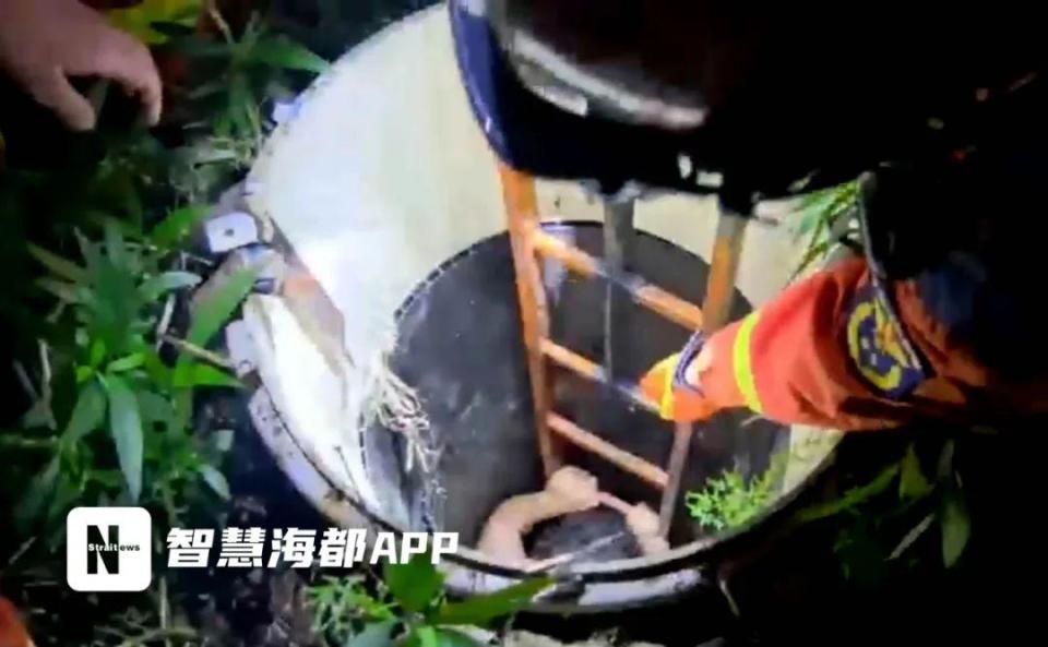 惊险！福州男子为救宠物被困6米深污水井，现场细节曝光  第6张