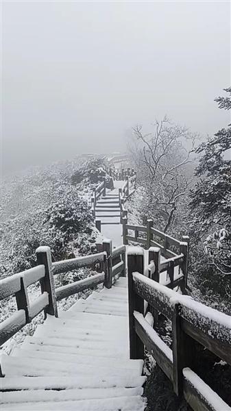 10 月 日，西岭雪山迎来入秋第一场雪，厚度达 5cm~8cm  第1张
