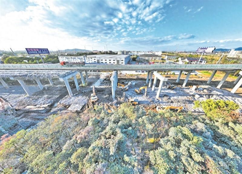沪武高速扩建工程新进展！无锡段锡澄公路桥拆除完成，按下快进键  第1张