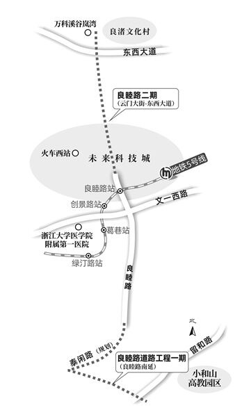 大城西居民注意！良睦路即将通车，未来科技城与小和山片区无缝连接