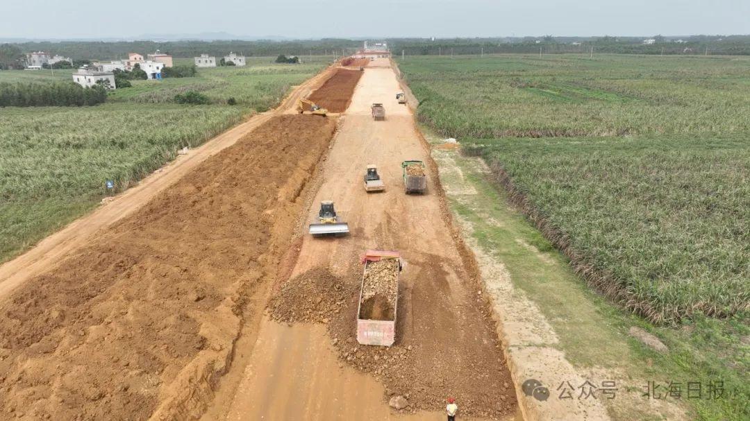 国庆期间北海市廉州湾大道建设者坚守岗位，项目进度如何？  第2张