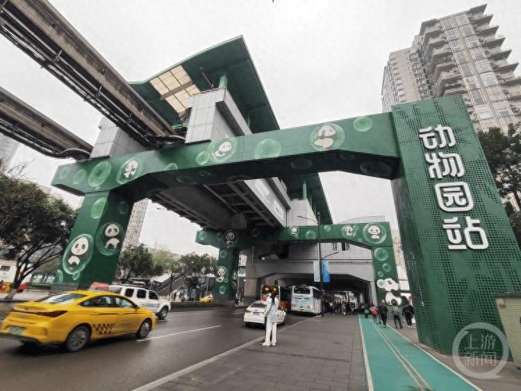 重庆轨道 2 号线动物园站萌趣升级，熊猫彩绘打造热门打卡地  第1张