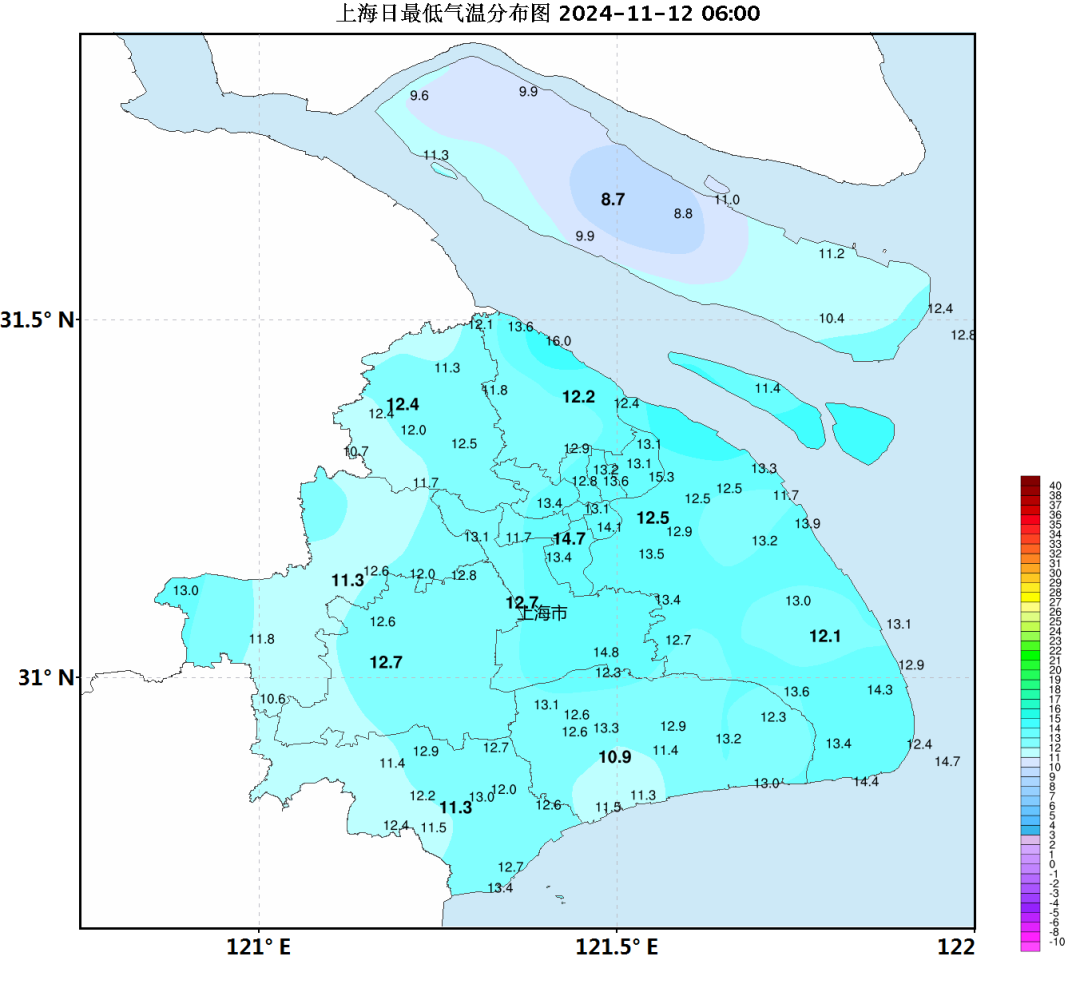 上海今晨部分郊区大雾！昼夜温差超 10℃，周四气温将升至顶峰  第2张