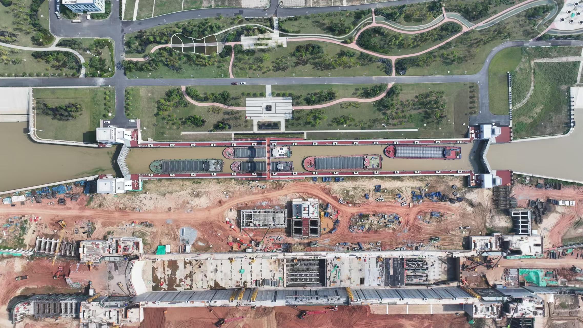 2025 年 5 月 31 日完工！引江济淮蜀山枢纽工程复线船闸建设正酣  第2张