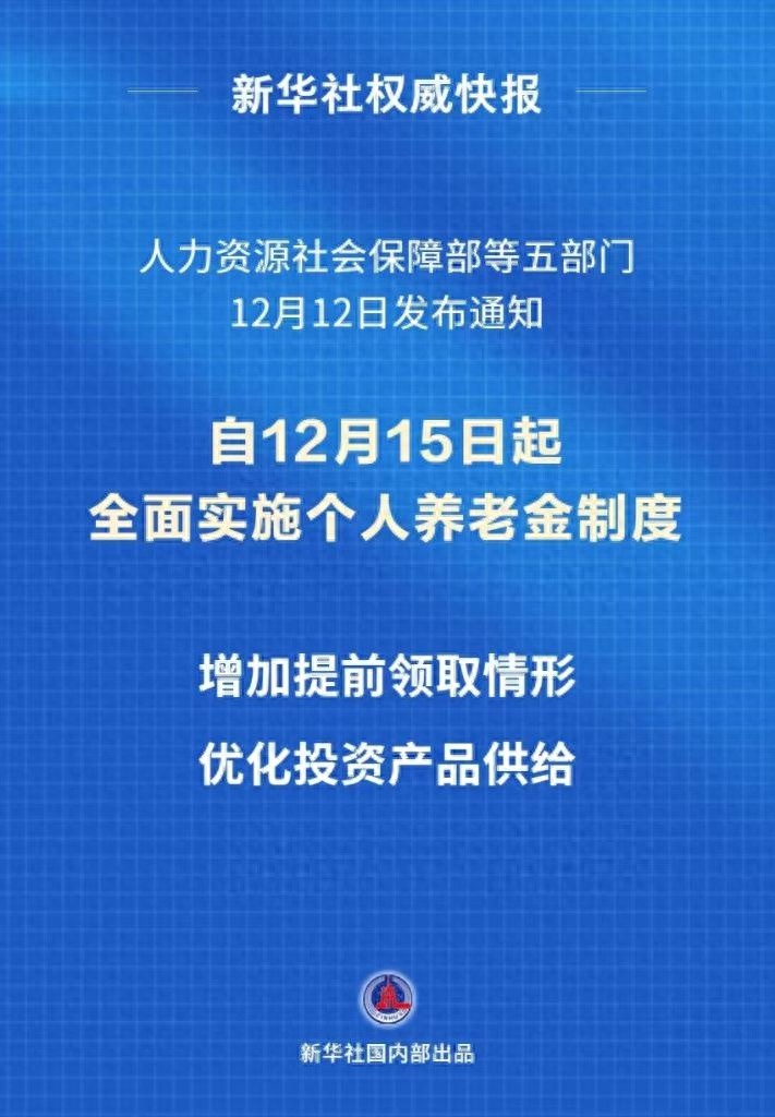 12月15日起，个人养老金制度全国施行，你的养老保障将迎来重大变革  第1张