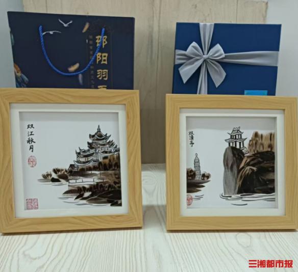 非遗传承人何芃：用羽毛画重现邵阳八景，每一笔都是对家乡的深情告白  第3张