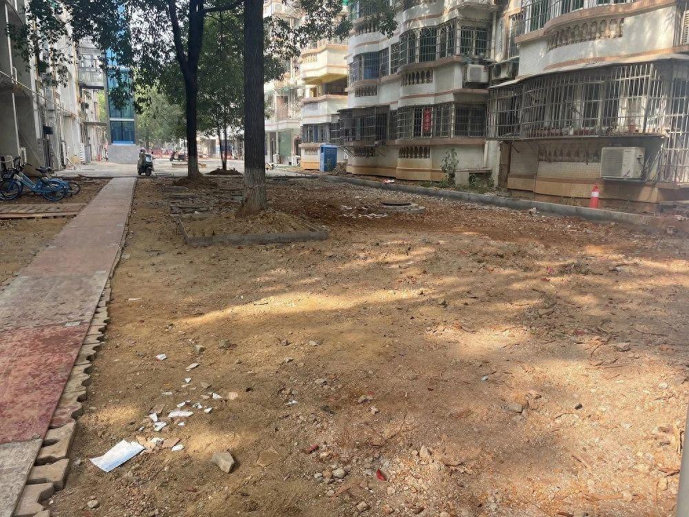 小区旧改，毁绿建停车场引争议，居民盼有更好方案  第1张