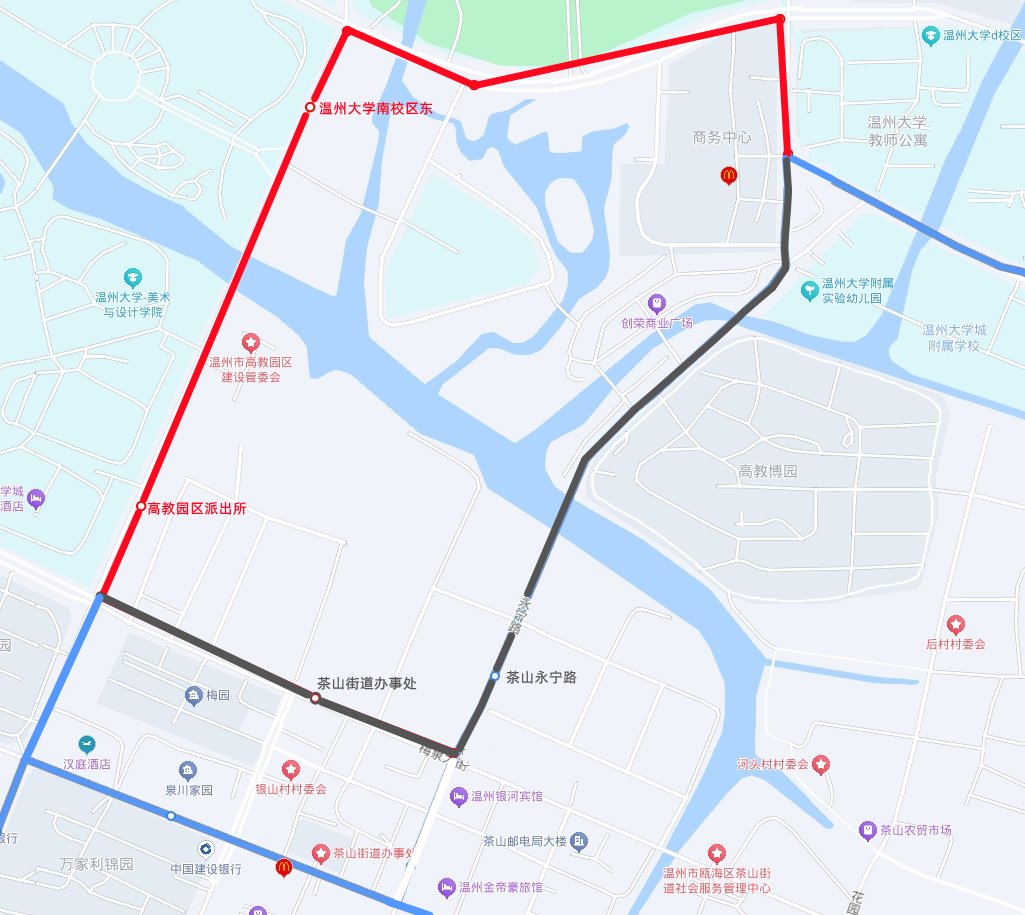 注意！温州 5 条公交线路因道路施工将临时改道，快看看有你常坐的吗？  第4张