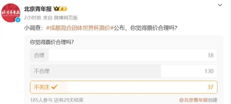 2024 年成都国际乒联混合团体世界杯票价公布，你觉得贵吗？  第2张