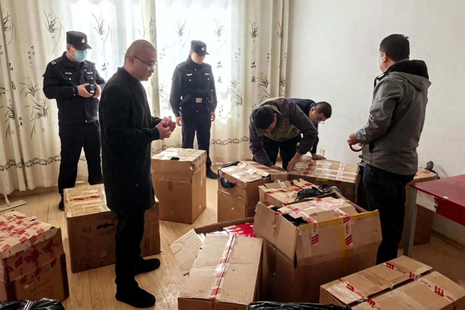 兴庆区一仓储窝点查获 1600 余条非法流通卷烟，涉案金额达 12 万余元