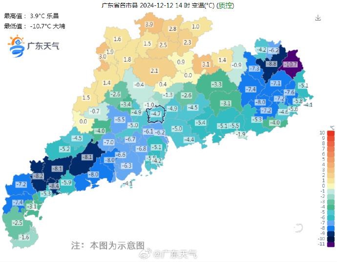 广东气温骤降8~10℃！冷空气持续补货，未来几天冷上加冷模式开启  第2张