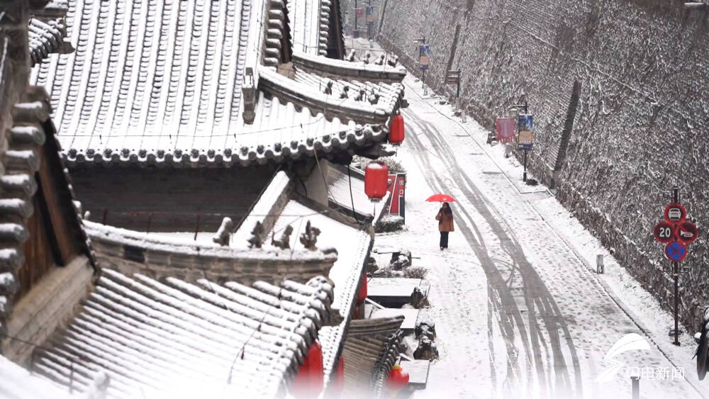 山东13市突降大雪！威海市区积雪12.3毫米，烟台招远积雪6厘米，你家下雪了吗？  第3张