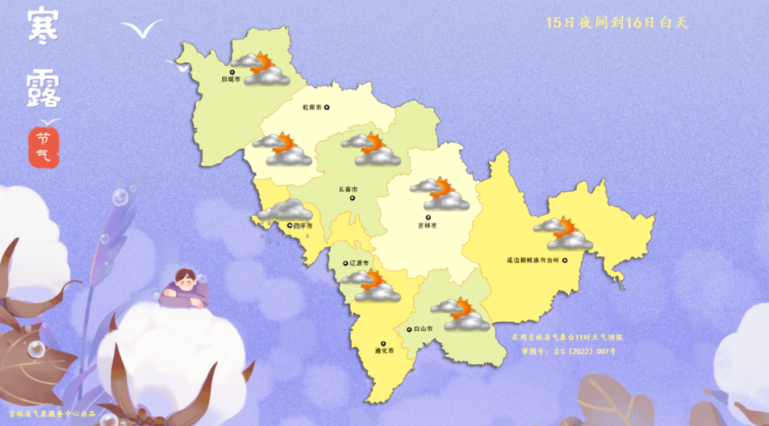 未来三天，吉林气温波动大，这些地区有雨，注意添衣保暖  第2张