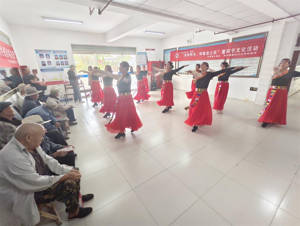 双店镇重阳节文艺演出，为老人送去欢乐与关爱  第2张