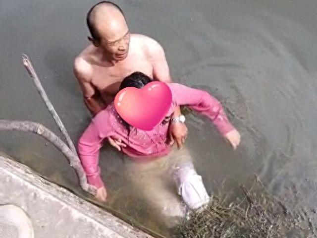 辅警休假时突遇女子跳水，他的举动让人泪目