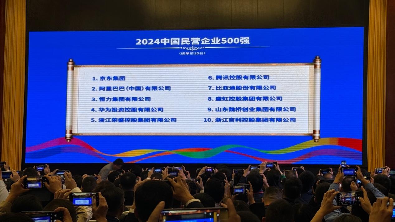2024 中国民营企业 500 强榜单发布，你关注的企业上榜了吗？  第2张