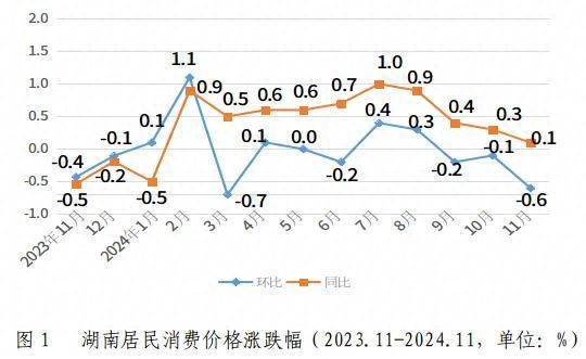 湖南11月CPI微涨0.1%，食品和交通价格成主要推手，猪肉蔬菜价格持续下跌